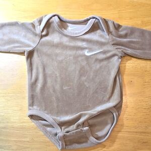 Nike One Piece 3 months Velour w/Sublimated Nike Logos
